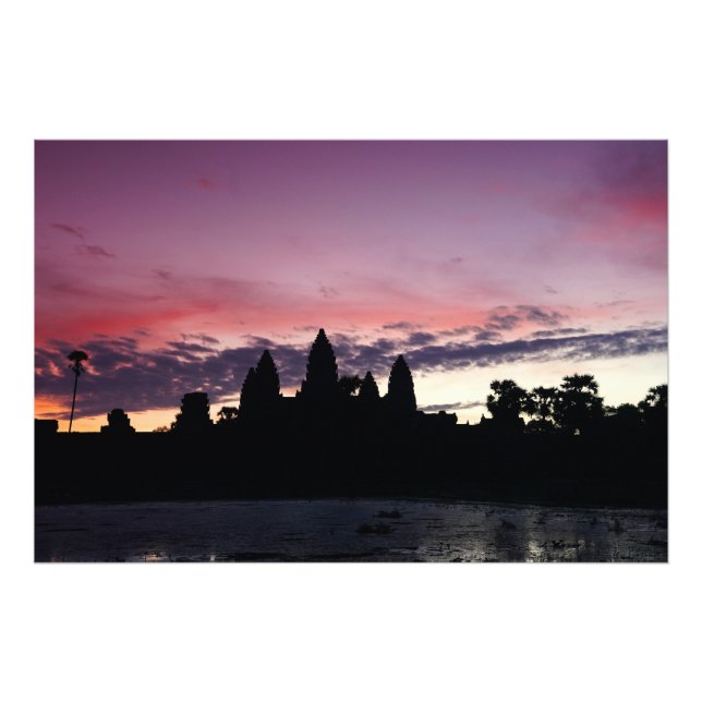 Impression Photo Aube à Angkor Wat (Devant)