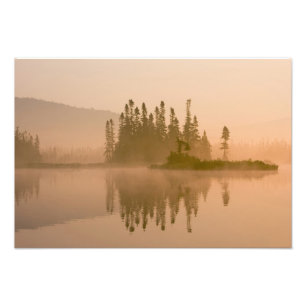 Impression Photo Aube brumeuse sur East Inlet, Pittsburg, Nouveau