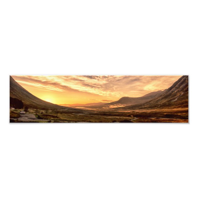 Impression Photo Aube. Glencoe, Lochaber Écosse (Devant)