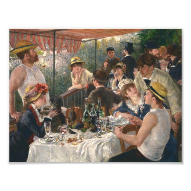 Impression Photo Auguste Renoir - Déjeuner de la fête nautique (Devant)
