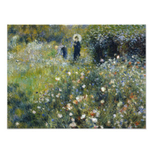 Impression Photo Auguste Renoir - Femme avec un parasol dans un jar