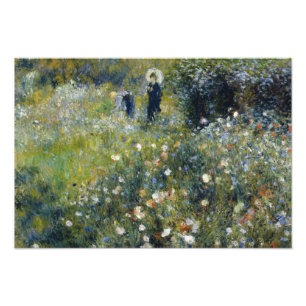 Impression Photo Auguste Renoir - Femme avec un parasol dans un jar
