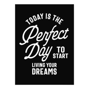 Impression Photo Aujourd'Hui Est Le Jour Idéal Pour Commencer À Viv