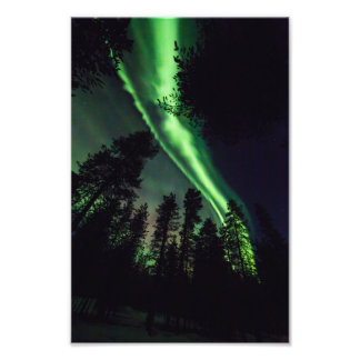Impression Photo Aurora borealis en Laponie finlandaise
