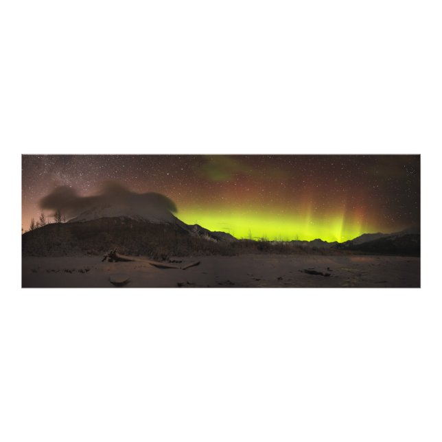 Impression Photo Aurora murale scintillante (Devant)