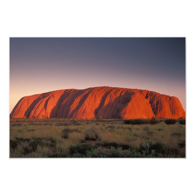 Impression Photo Australie, parc national d'Uluru. Uluru ou (Devant)