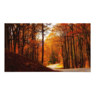 Impression Photo Automne bleu de route express de Ridge
