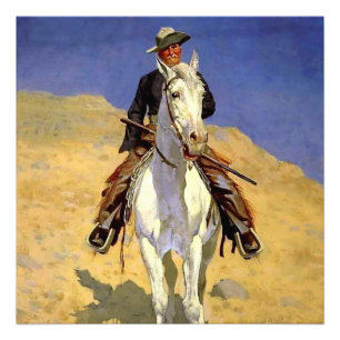 Impression Photo “Autoportrait à cheval” de Frederic Remington