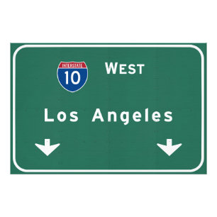 Impression Photo Autoroute Interstate de Los Angeles