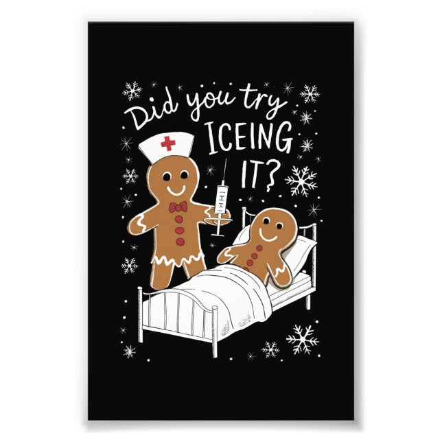 Impression Photo Avez-Vous Essayé De Faire Du Glace À L'École Infir (Devant)