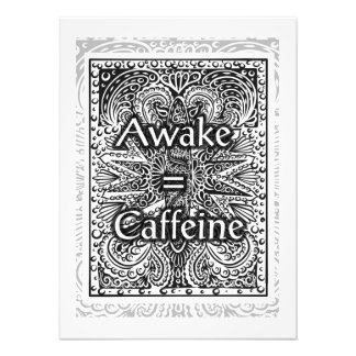 Impression Photo Awake=Caféine - Citation positive