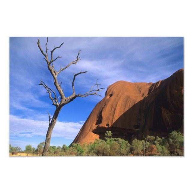 Impression Photo Ayers Rock Uluru dans l'Outback Australie (Devant)