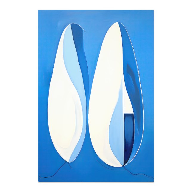 Impression Photo Azure Geometry Serenade Abstrait (Devant)