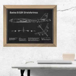 Impression Photo B-52 Stratoforteresse - Plan directeur de l'avion