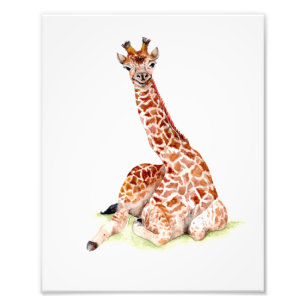 Impression Photo Baby Giraffe