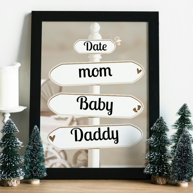 Impression Photo Baby shower Wall Art (Baby Shower Wall Art)