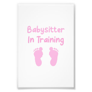 Impression Photo Baby-sitter en formation