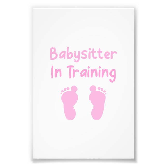 Impression Photo Baby-sitter en formation (Devant)