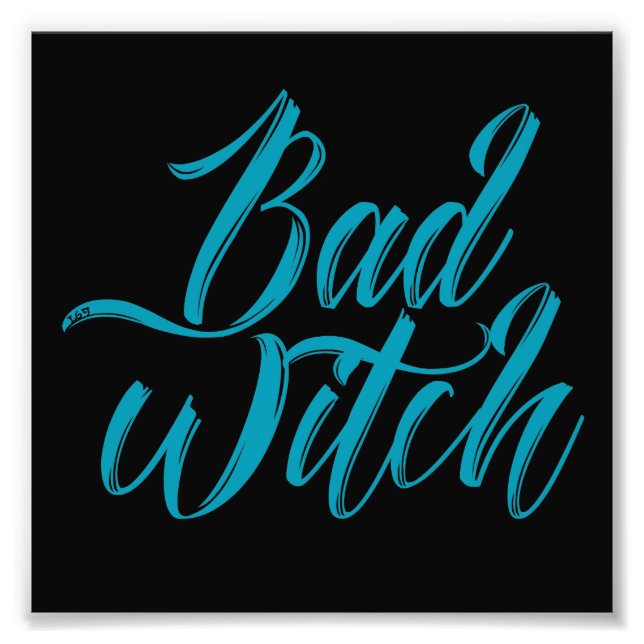 Impression Photo BAD WITCH drôle halloween (Devant)