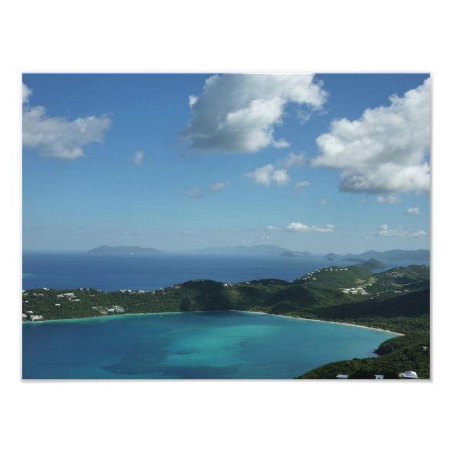 Impression Photo Baie de Magens, scene de l'île St Thomas Beautiful (Devant)
