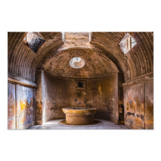 Impression photo - Bains Romains - Pompéi Antique,