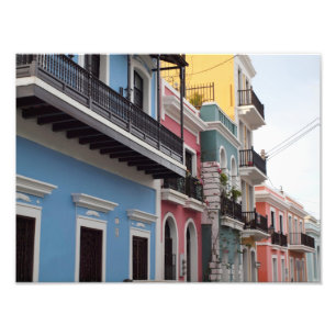 Impression Photo Balcons, Vieux San Juan, Porto Rico