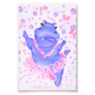 Impression Photo Ballerine Hippopotame Danseuse de Ballet Impressio