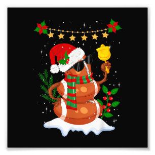 Impression Photo Ballon de football Bonhomme de neige Père Noël Cha