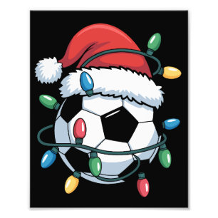 Impression Photo Ballon de football de Noël Sports Joueur de footba