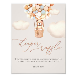 Impression Photo Ballons d'ours Diaper Signe Raffin