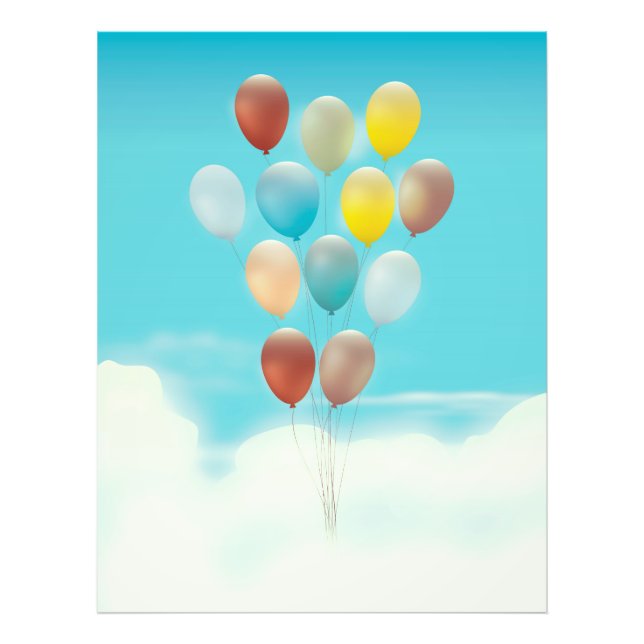Impression Photo Ballons flottants vintage (Devant)