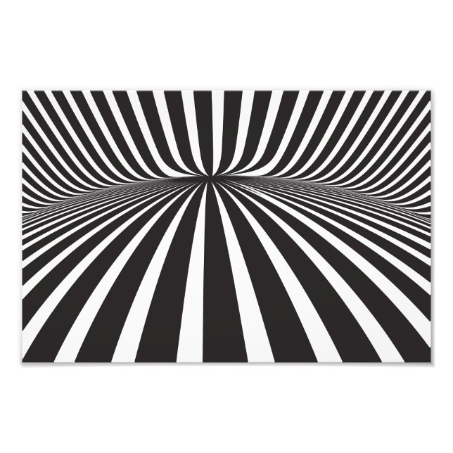 Impression Photo Bandes blanches et noires (Devant)