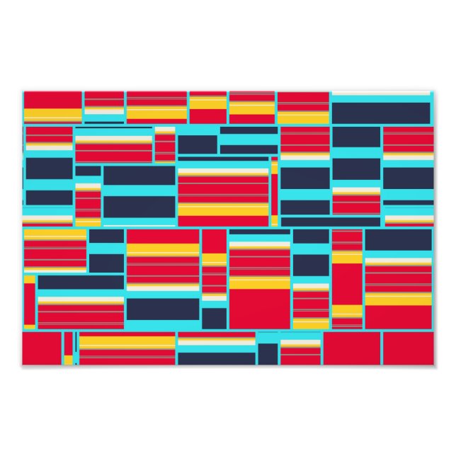 Impression Photo Bandes horizontales et verticales (Devant)