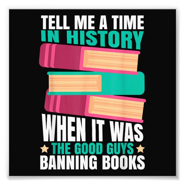Impression Photo Banned Books Quote (Devant)