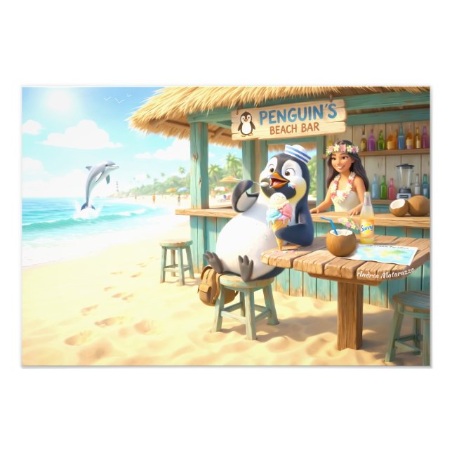Impression Photo Bar de plage du Pingouin (Devant)