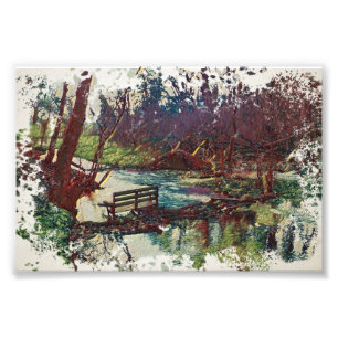 Impression Photo Barrage de Willow Hall, Art impressionniste de Sow