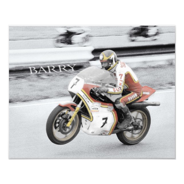 Impression Photo Barry Sheene (Devant)