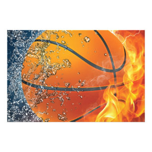 Impression Photo Basket-ball en feu