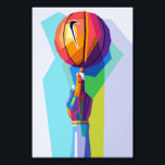 Impression Photo Basket-ball Wpap Pop Art<br><div class="desc">Basket-ball Sports en Wpap Pop Art Style</div>