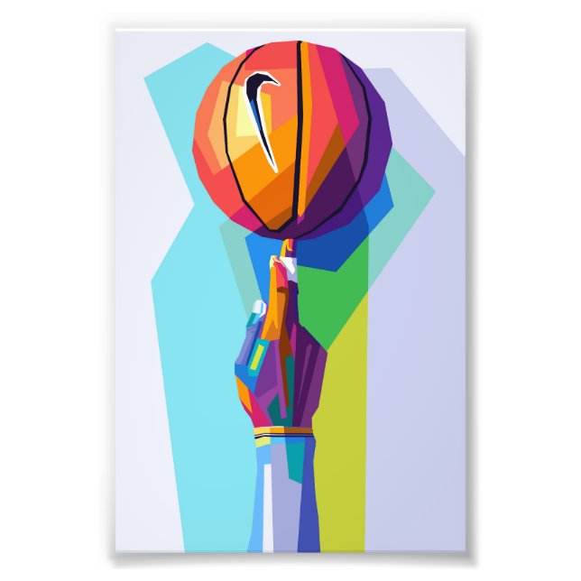 Impression Photo Basket-ball Wpap Pop Art (Devant)