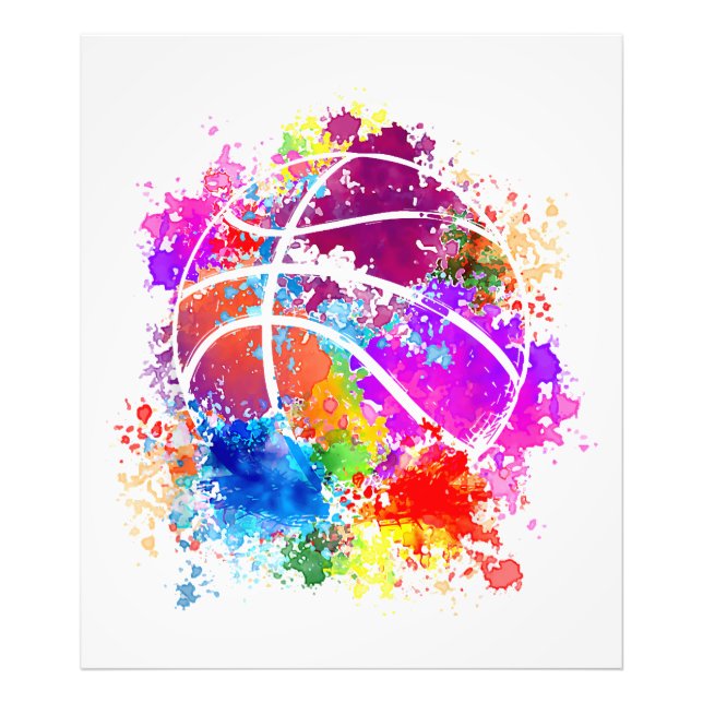 Impression Photo Basketball Adolescentes Filles Ados Baller Dunk (Devant)
