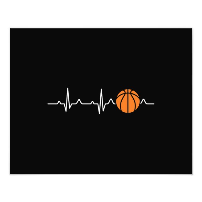 Impression Photo Basketball Heartbeat (Devant)
