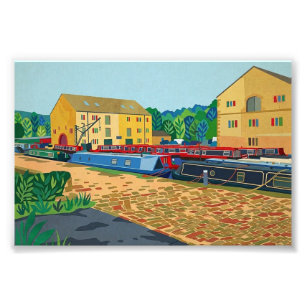 Impression Photo Bassin du canal de Sowerby Bridge Art