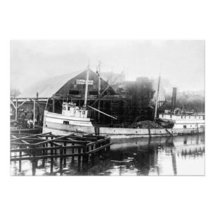 Impression Photo Bateau à chaland des Grands Lacs George C. Markham