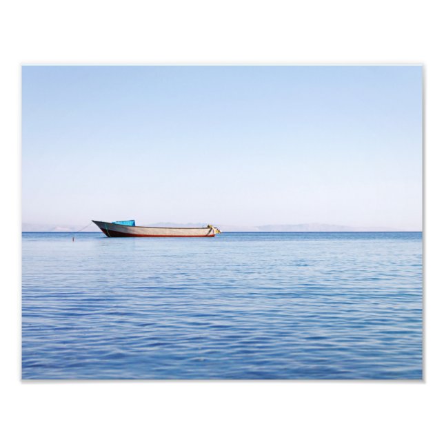 Impression Photo bateau en mer calme (Devant)