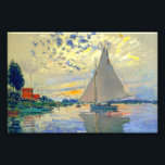 Impression Photo Bateau Monet au Petit-Gennevilliers<br><div class="desc">Photo Impression représentant la peinture à l’huile de Claude Monet Sailboat au Petit-Gennevilliers (1874). Un voilier serein navigue dans les eaux de Paris,  France. Parfait pour les amateurs d'impressionnisme et de collectionneurs d'art français !</div>