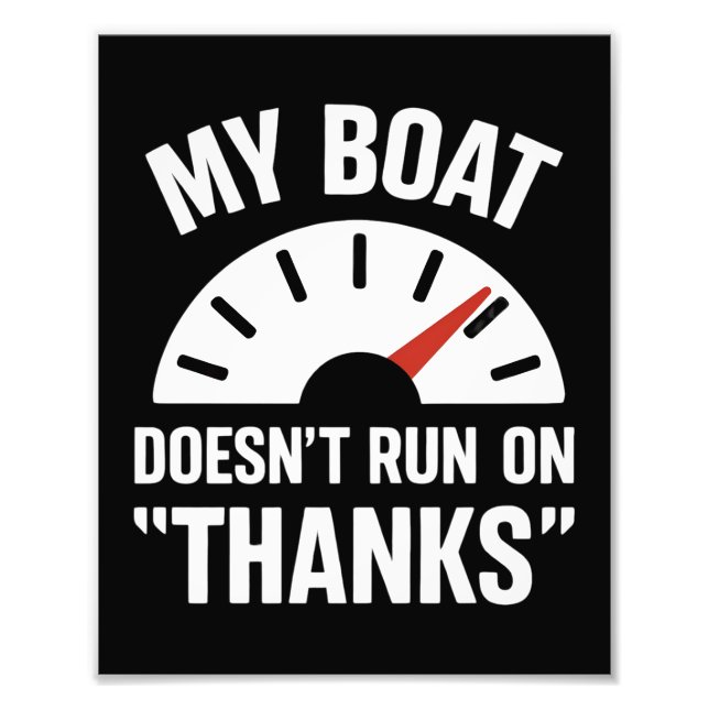 Impression Photo Bateau ne fonctionne pas Merci Funny Boat Capitain (Devant)