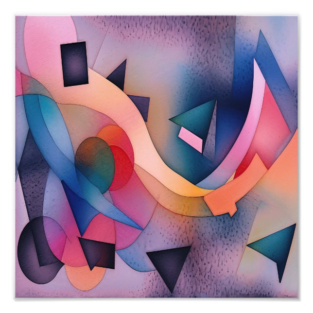 Impression Photo "Bateau sur l'eau" Art Abstrait contemporain (Devant)