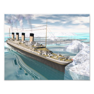 Impression Photo Bateau Titanic - rendu 3D