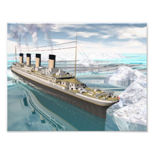 Impression Photo Bateau titanique - 3D rendent